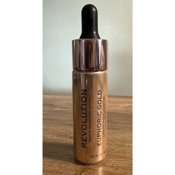 Makeup Revolution Liquid Highlighter Euphoric GOLD …0.61 Fl Oz New/Sealed - Picture 1 of 3